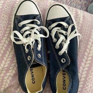 navy blue converse